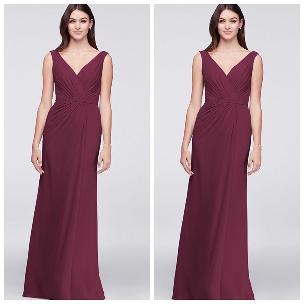 David’s Bridal | Full Length Chiffon Dress Size 8